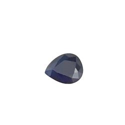 2.5ct Treated Blue Sapphire Pear Shape 9.8x7.8 #BS-821