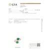 Image 2 : GIA 4.24ct Natural Type A Imperial Jadeite Jade 18K Rose / Yellow Gold Ring
