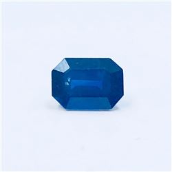 AGL 1.35ct Blue Sapphire Emerald Cut