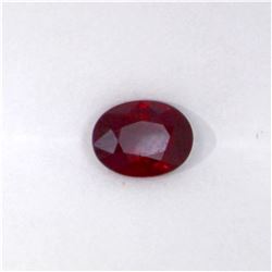 GIA 1.27ct Ruby oval cut 7 x 5.11 x 3.55