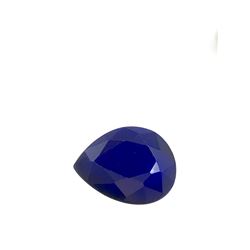 2ct Treated Blue Sapphire Pear Shape 10x7.9 #BS-791