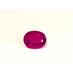 GIA 1.55ct Ruby oval cut 7.38 x 5.69 x 4.06