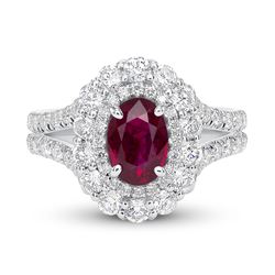 1.51ct Ruby 18K White Gold Ring