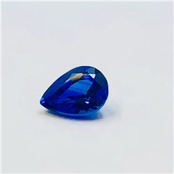 AGL 1.38ct Pear Shape Natural Blue Sapphire