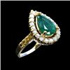 Image 3 : 3.14ct Emerald 14K White Gold Ring