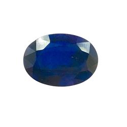 6.5ct Treated Blue Sapphire Oval Shape 14x10 #BS-866