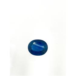 3ct Blue Sapphire Oval cut