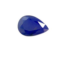 4.5ct Treated Blue Sapphire Pear Shape 10.19x8.2 #BS-775