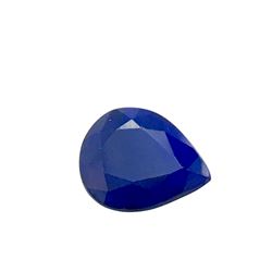 3.5ct Treated Blue Sapphire Pear Shape 10.11x8.8 #BS-770