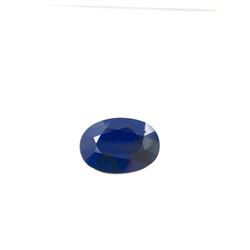 7ct Treated Blue Sapphire Oval Shape 14x10.1 #BS-858