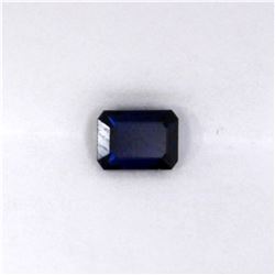 AGL 1.22ct Emerald Shape  Blue Sapphire