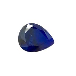 6ct Treated Blue Sapphire Pear Shape 13x10.9 #BS-779