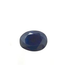 7.5ct Treated Blue Sapphire Oval Shape 14.8x11.8 #BS-836