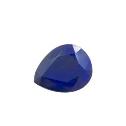 6ct Treated Blue Sapphire Pear Shape 12.8x10.4 #BS-802