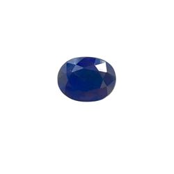 7.5ct Treated Blue Sapphire Oval Shape 13x10.1 #BS-863