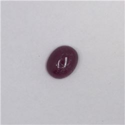 5.62ct Ruby cabochon oval cut