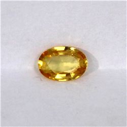 0.81ct Natural yellow Sapphire oval cut