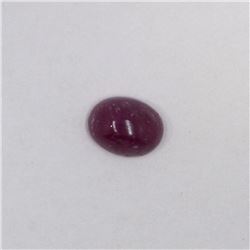 6.73ct Ruby cabochon oval cut