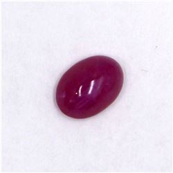 3.86ct Natural ruby cabochon oval cut