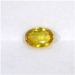 0.99ct Natural yellow Sapphire oval cut