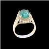 Image 2 : 7.07CT NATURAL COLOMBIAN EMERALD 14K Y/G RING