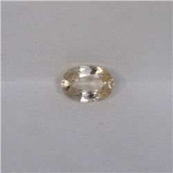 0.66ct Natural ceylon yellow Sapphire oval cut