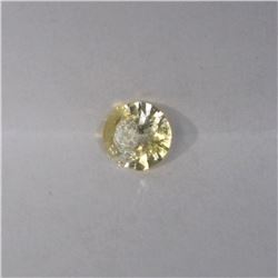 0.61ct Natural ceylon yellow Sapphire round cut