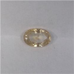 0.67ct Natural ceylon peach Sapphire oval cut