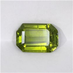 11.82ct Peridot emerald cut