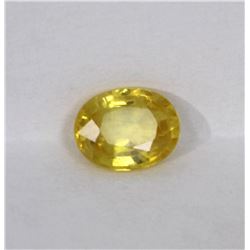 1.99ct Natural yellow Sapphire oval cut
