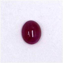 2.94ct Natural ruby cabochon oval cut