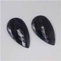50.23ct Natural ceylon blue Sapphire match pair  pear cut