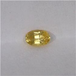 0.45ct Natural yellow sapphire oval cut
