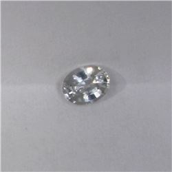 0.59ct Natural ceylon white Sapphire oval cut