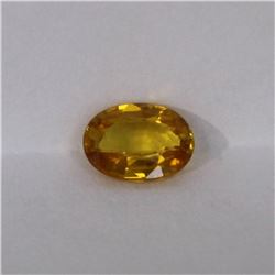 1.02ct Natural yellow sapphire oval cut