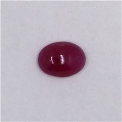 3.2ct Natural ruby cabochon oval cut