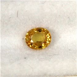 0.78ct Natural yellow Sapphire oval cut