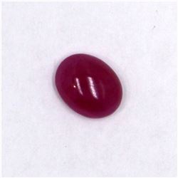 2.66ct Natural ruby cabochon oval cut