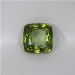 8.4ct Peridot cushion cut