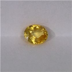 0.68ct Natural yellow sapphire oval cut