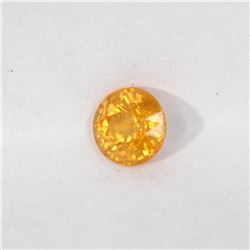 0.89ct Natural spessartite round cut