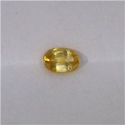0.33ct Natural yellow sapphire oval cut