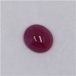 3.7ct Natural ruby cabochon oval cut