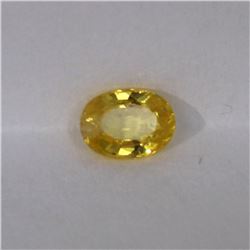 1.05ct Natural yellow sapphire oval cut