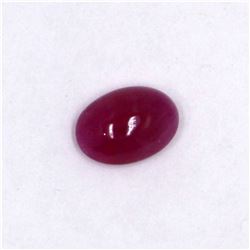 3.07ct Natural ruby cabochon oval cut