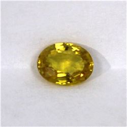 1.67ct Natural yellow Sapphire oval cut