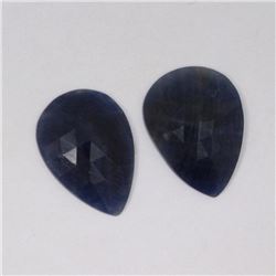 16.68ct Natural ceylon blue Sapphire match pair pear  cut