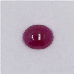 3.18ct Natural ruby cabochon oval cut