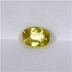 0.69ct Natural yellow sapphire ovalcut