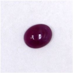 3.23ct Natural ruby cabochon oval cut